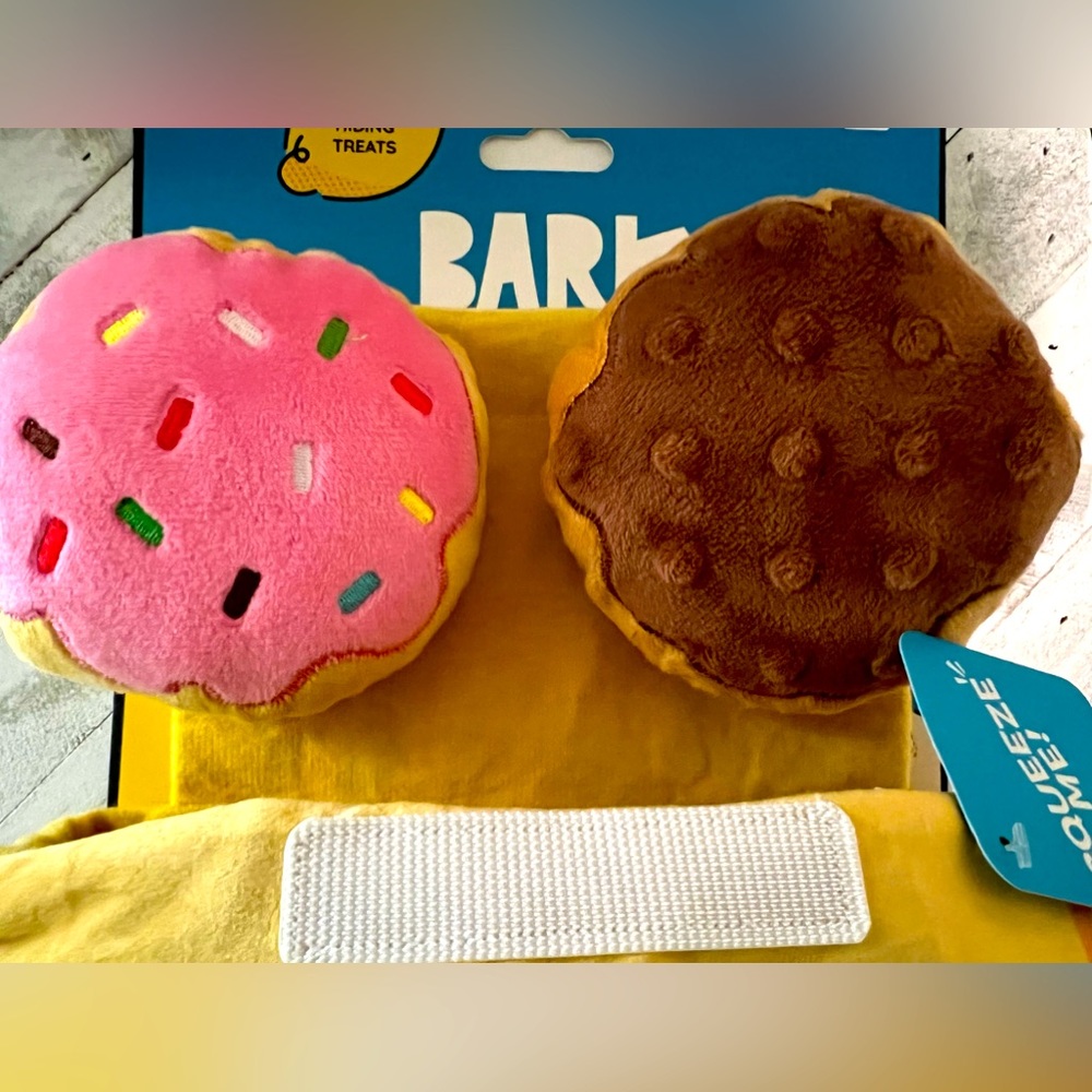 SOLD 3 pc Bark Doughnuts Dog Toy